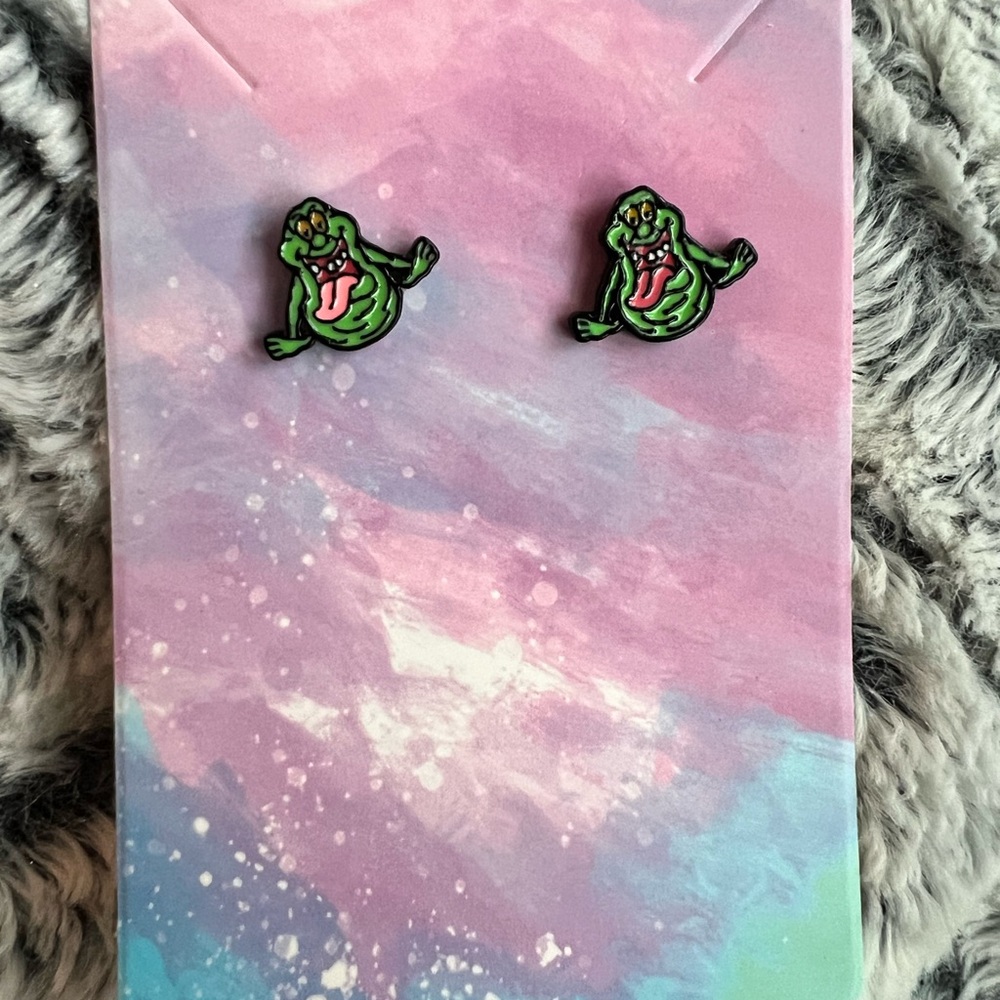 Ghostbuster earrings!